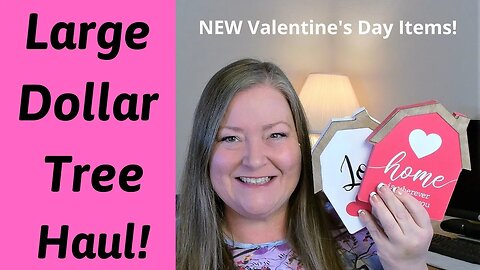 Large Dollar Tree Haul ~ Valentine's Day 2022 ~ New Crafter's Square Craft Supplies ~ New Pet Items!