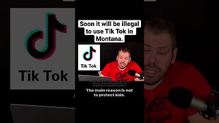 Soon it will be illegal to download Tik Tok in Montana #shorts