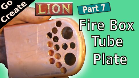 LION Miniature Steam Loco Build Pt.7 - Fire Box Tube Plate