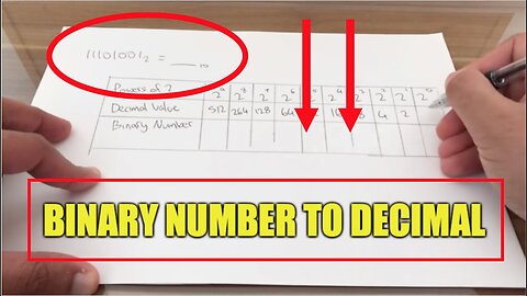 How To CONVERT a Binary Number to Decimal - Basic Tutorial | New