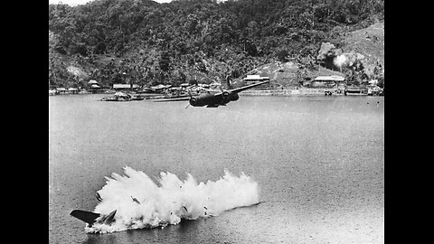 Douglas A20's Over Atami Japan - Anti Ship Patrol, Late July 1945
