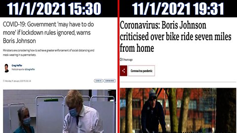 Boris Johnson Caught Flouting His Own Rules Hours After Warning Brits To Do As they Are Told 🤣