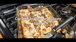 Caramel Apple Gooey Bars #happyharvest @OurUrbanHomestead