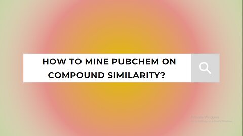 Learn Mining of PubChem Database for Similar Compounds