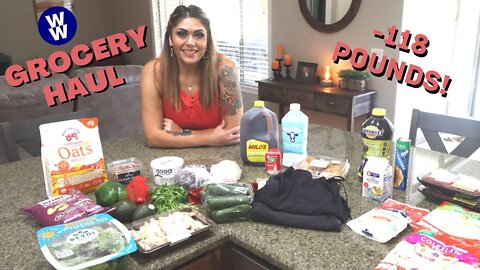 WW GROCERY HAUL FOR WEIGHT LOSS - A DIFFERENT GROCERY HAUL! - 118 POUNDS LOST- WEIGHT WATCHERS!
