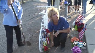 Ghost Bike honors cyclists who was killed
