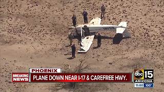 Plane crashes near I-17 and Carefree Highway