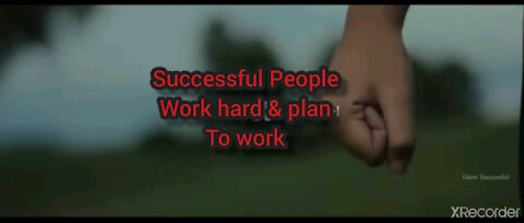 HARD WORK & PLAN TO WORK HARD