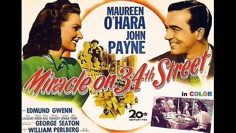MIRACLE ON 34TH STREET 1947 in COLOR The Award Winning Christmas Classic FULL MOVIE