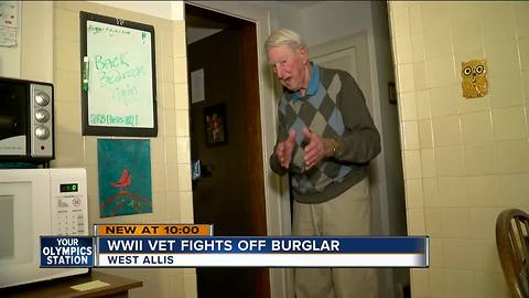 95-year-old WWII vet and daughter fight off a burglar