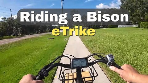 Riding a Bison Pro eBike NO TIPPING OVER