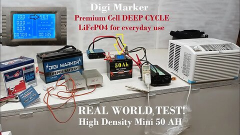 Digi Marker LiFePo4 50 Amp Hour REAL WORLD TEST, open, examine, Great Results (info below video⬇️ )
