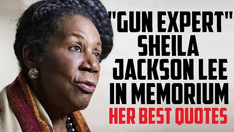 "Gun Expert" Sheila Jackson Lee - In Memorium - Her Best Quotes