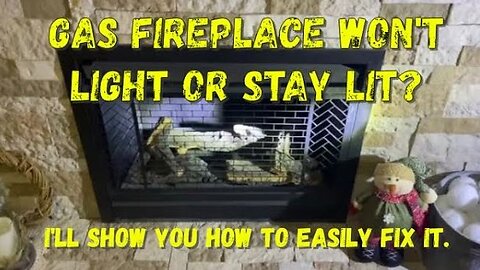 Gas Fireplace Won't Stay Lit? Fireplace won't light? Troubleshoot it with me. #gas #fireplace #viral