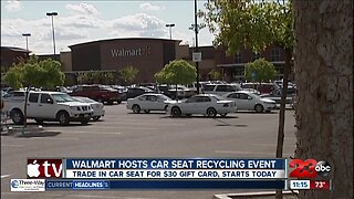 Walmart hosts car seat recycling event
