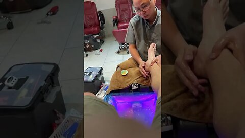 My wife talked me into a pedicure lol