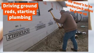 How to Build a House Addition - Running conduit, and wiring electrical Sub Panel Part 30