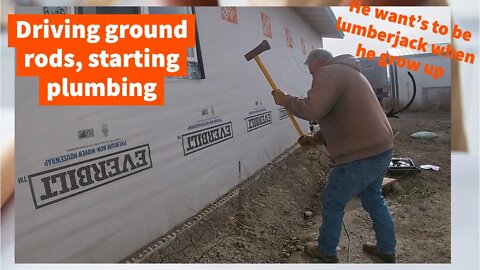 How to Build a House Addition - Running conduit, and wiring electrical Sub Panel Part 30