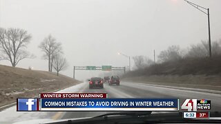 Common mistakes to avoid driving in winter weather