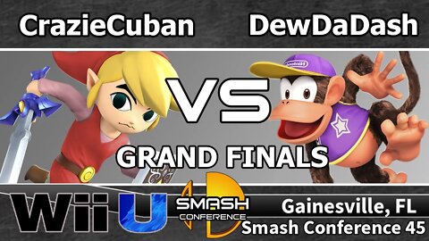 CrazieCuban (Toon Link & Jigglypuff) vs. DewDaDash (Diddy & Sheik) - SSB4 Grand Finals - SC45