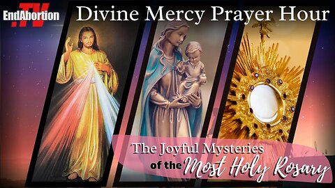 Join me in a Holy hour praying with Joyful Mysteries of the Rosary and Adoration