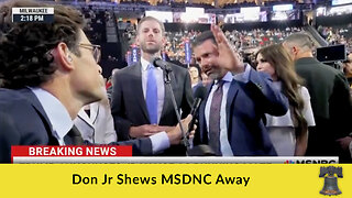 Don Jr Shoos MSDNC Away