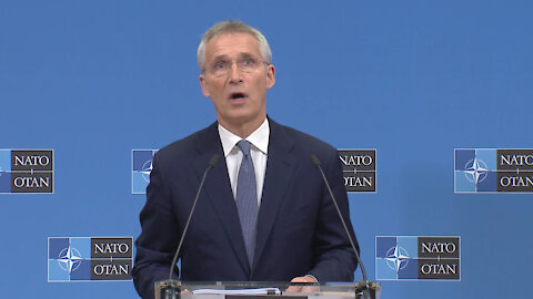Press conference by NATO Secretary General making good progress with depopulation and NWO