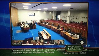 MAUI Gov Ethics Transparency Committee 9-18-23 Testifier 6