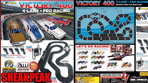 SNEAK PEAK - 36' Victory 400 4-Lane Pro Racing Slot Car Race Set | SRS345 | Auto World