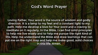 God’s Word Prayer (Prayer for Wisdom and Direction)