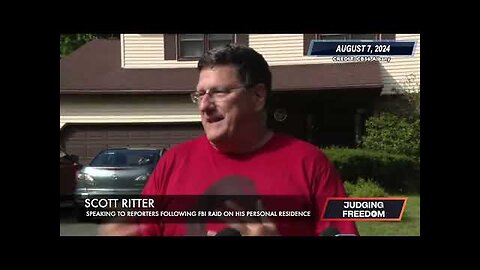 Scott Ritter Statement Following FBI Raid on his home