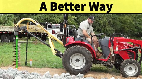 How To Use A Tractor Post Hole Digger! PRO TIPS