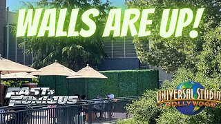 Walls Up For Fast & Furious Coaster! | Universal Studios Hollywood Construction Update!