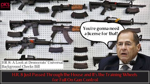 H.R. 8 Just Passed Through the House and It's the Training Wheels for Full On Gun Control