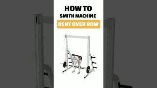 How To SMITH MACHINE BENT OVER ROW #short #shorts #shortvideo #ytshorts #fitness #gym