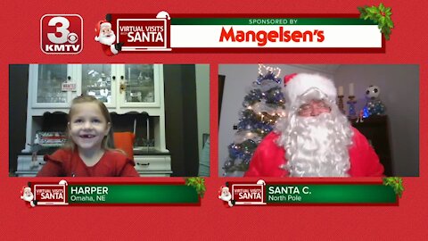 Virtual Santa visit with Harper