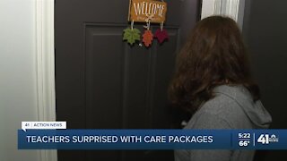 Teachers surprised with care packages