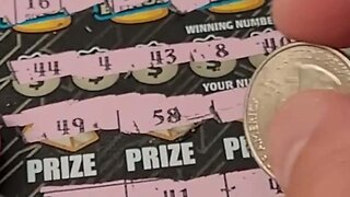 Winning Florida Gold Rush Lottery Ticket Scratch Off