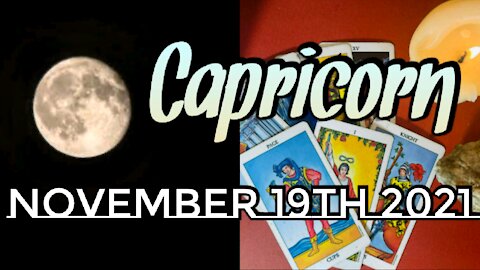 Capricorn November 19th 2021| Trapped In A Cycle? Time To Break Free- Full Moon Lunar Eclipse Tarot