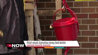 Thief steals Salvation Army Red Kettle