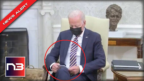 Joe Biden Seen With Something In His Hands During Oval Office Meeting With Kenyan President