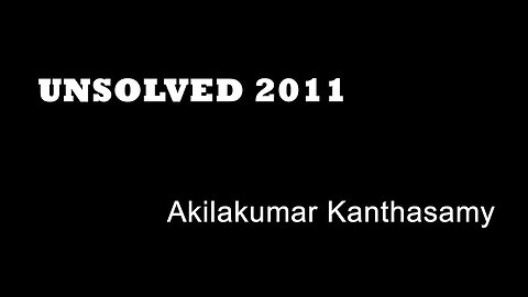 Unsolved 2011 - Akilakumar Kanthasamy - Pollards Hill Murders - London Knife Murders - True Cime UK