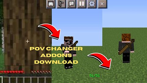 F5 BUTTON ADDON FOR MINECRAFT PE | HOW TO SWITCH CAMERA ANGLE IN ONE CLICK