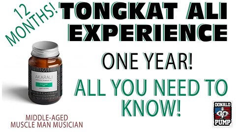 TONGKAT ALI | 1 YEAR | ALTERNATIVE TO TRT | FADOGIA AGRESTIS | SUPPLEMENTATION | TONGKAT ALI WORKS