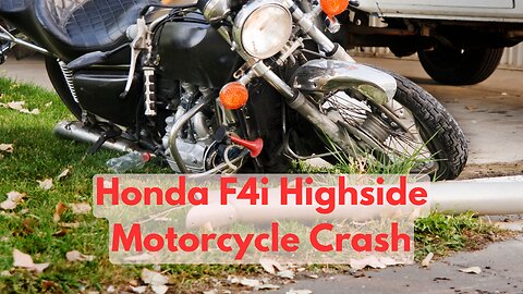 Honda F4i Highside Motorcycle Crash