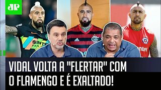 "Eu NUNCA VI nada igual! Cara, se o VIDAL for pro Flamengo..." Craque chileno é EXALTADO!