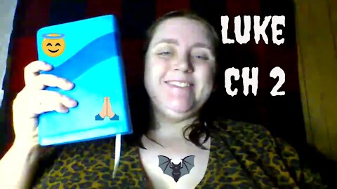 Reading ASMR Book of Luke Chapter 2 from the NIV Bible in a 2021 Christian Goth Sermon