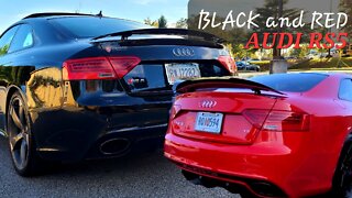 Red or Black Audi RS5 V8