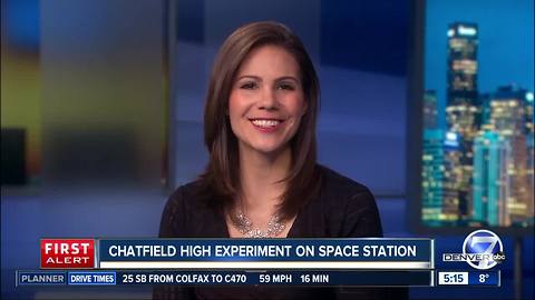 Local students experiments on space station