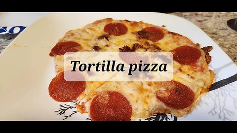 Tortilla pizza yummy Pizza week day 2 #pizza #pizzarecipe